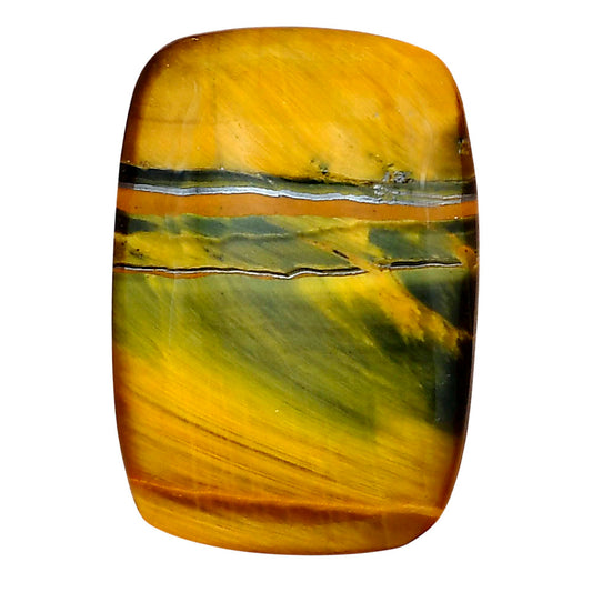 Blue Tiger Eye 31.2x21.7x5 mm Baguette Gemstone LS01267-17