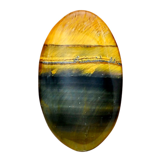 Blue Tiger Eye 33.25x19.8x4.5 mm Oval Gemstone LS01271-17