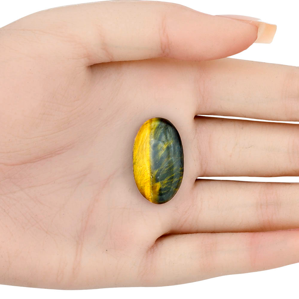 Blue Tiger Eye 26.5x15.7x6 mm Oval Gemstone LS01272-17