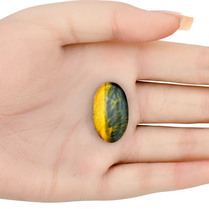 Blue Tiger Eye 26.5x15.7x6 mm Oval Gemstone LS01272-17