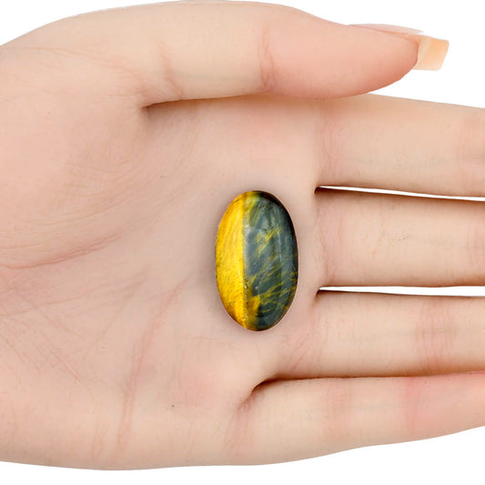 Blue Tiger Eye 26.5x15.7x6 mm Oval Gemstone LS01272-17