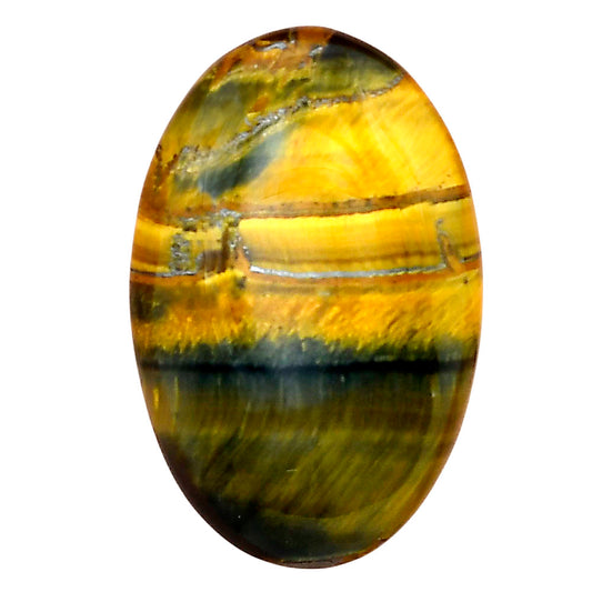 Blue Tiger Eye 33.65x21.65x6 mm Oval Gemstone LS01274-17