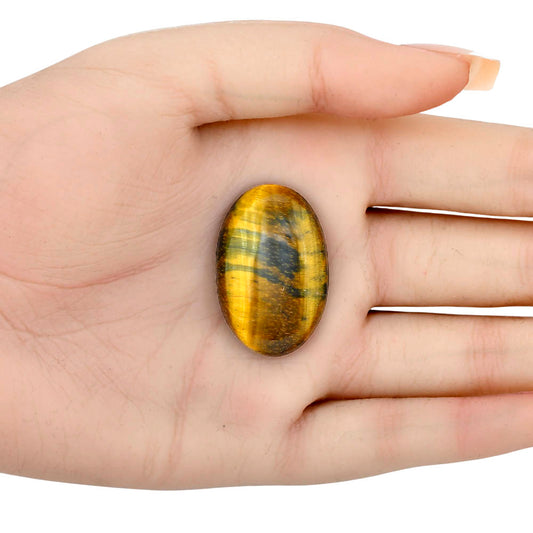 Blue Tiger Eye 32.7x21.45x7 mm Oval Gemstone LS01277-17