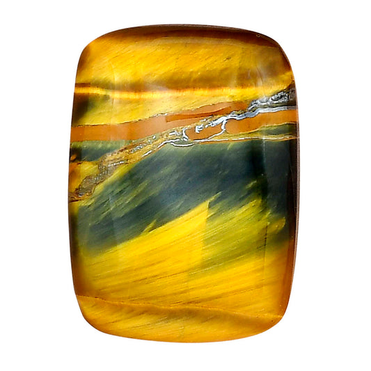 Blue Tiger Eye 27.77x20.1x5.5 mm Baguette Gemstone LS01278-17