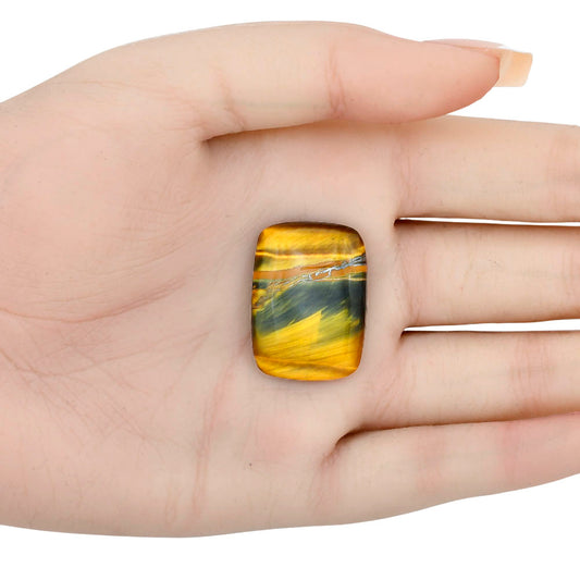 Blue Tiger Eye 27.77x20.1x5.5 mm Baguette Gemstone LS01278-17