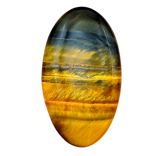 Blue Tiger Eye 32x18.2x4.5 mm Oval Gemstone LS01284-17