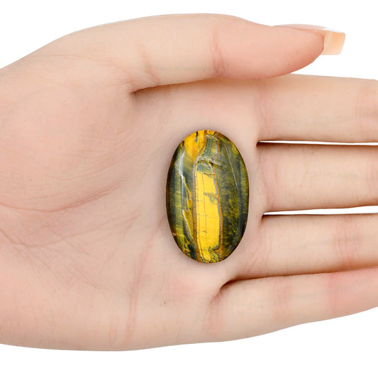 Blue Tiger Eye 35.5x22.2x5 mm Oval Gemstone LS01287-17