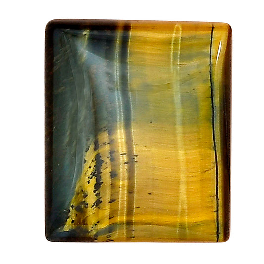 Blue Tiger Eye 24.7x20.7x6 mm Baguette Gemstone LS01288-17