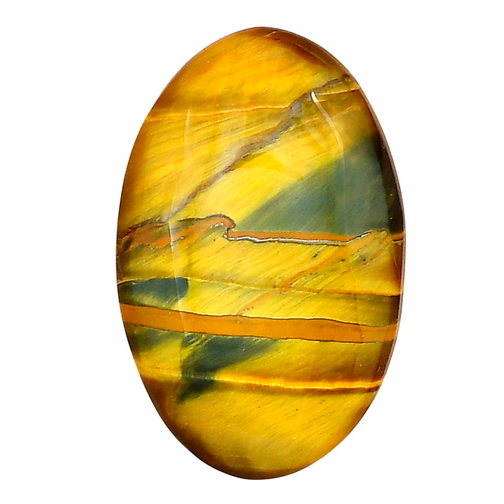 Blue Tiger Eye 30.5x19.6x5.5 mm Oval Gemstone LS01290-17