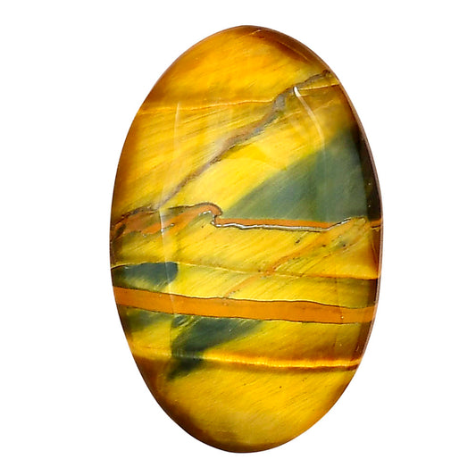 Blue Tiger Eye 30.5x19.6x5.5 mm Oval Gemstone LS01290-17