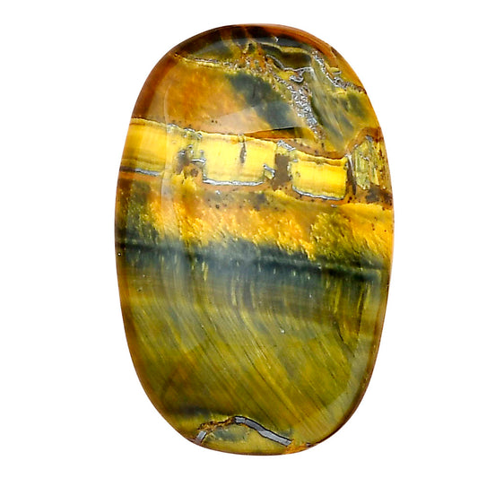 Blue Tiger Eye 34.3x22.2x6 mm Cushion Gemstone LS01292-17