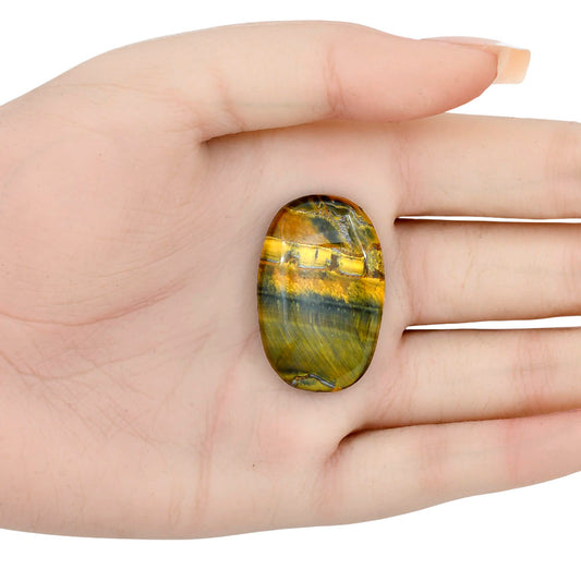 Blue Tiger Eye 34.3x22.2x6 mm Cushion Gemstone LS01292-17