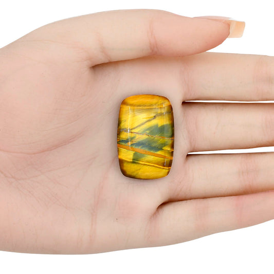 Blue Tiger Eye 31.4x21.1x6 mm Baguette Gemstone LS01294-17
