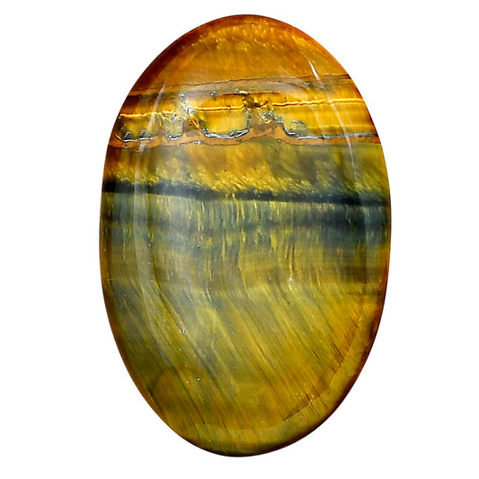Blue Tiger Eye 37.75x24.9x4.5 mm Oval Gemstone LS01297-17