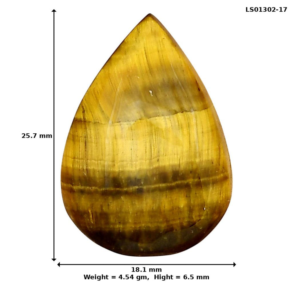 Blue Tiger Eye 25.7x18.1x6.5 mm Pear Gemstone LS01302-17