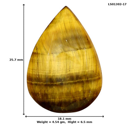 Blue Tiger Eye 25.7x18.1x6.5 mm Pear Gemstone LS01302-17