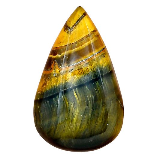 Blue Tiger Eye 31.1x19.3x6.5 mm Pear Gemstone LS01303-17