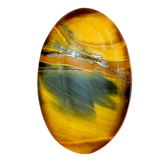 Blue Tiger Eye 30x19.4x5.5 mm Oval Gemstone LS01307-17
