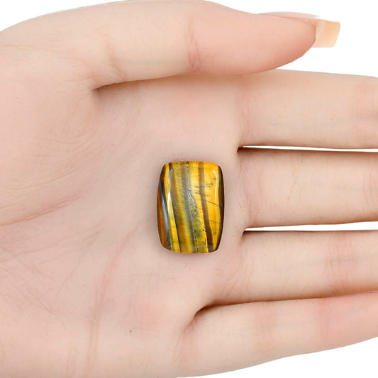 Blue Tiger Eye 21.5x15.7x5 mm Baguette Gemstone LS01308-17