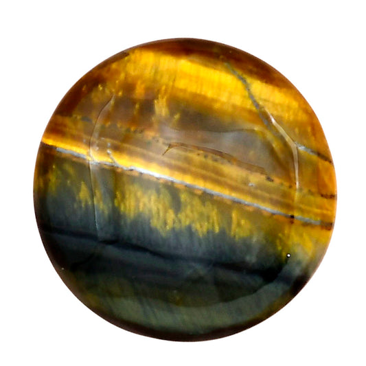 Blue Tiger Eye 26.2x26.2x6 mm Round Gemstone LS01311-17