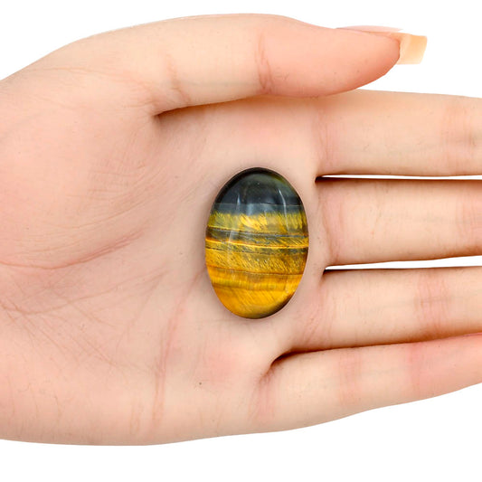 Blue Tiger Eye 31.6x21.7x7 mm Oval Gemstone LS01313-17