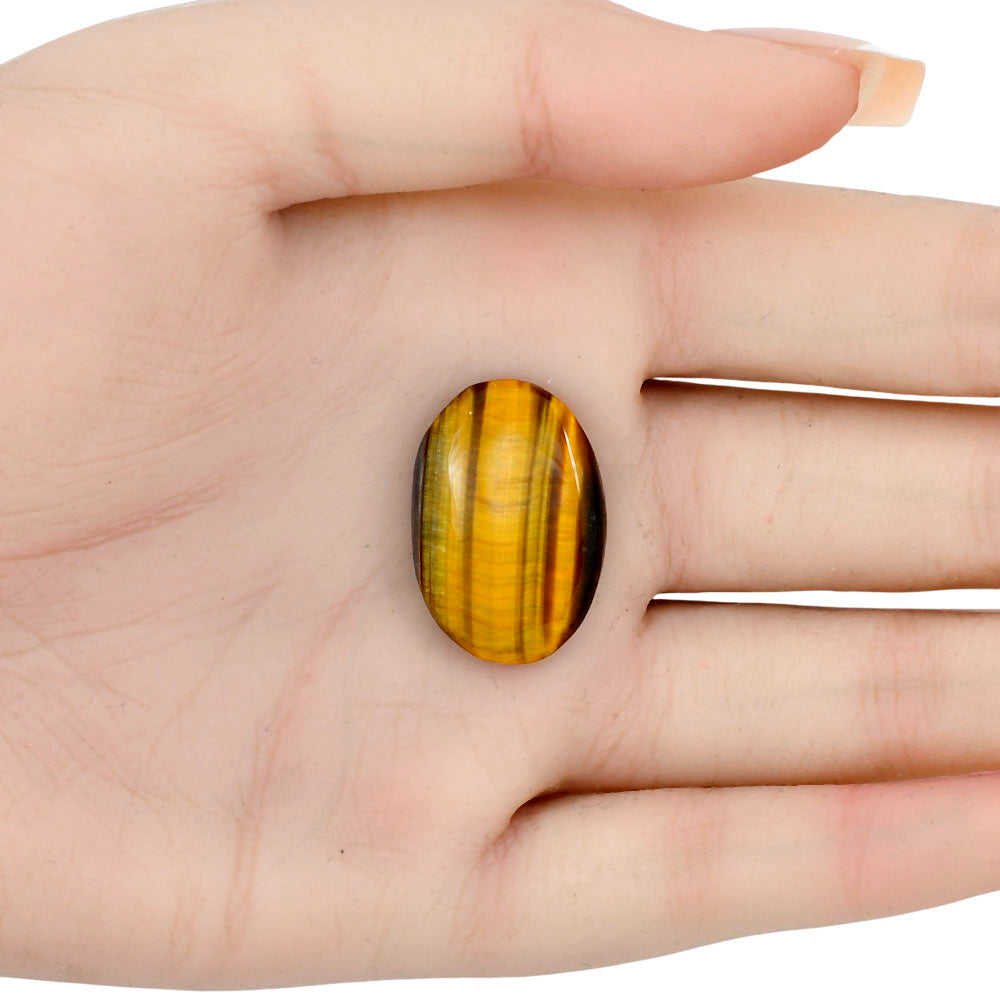 Blue Tiger Eye 25.2x17.4x5.5 mm Oval Gemstone LS01319-17