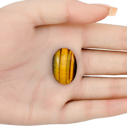 Blue Tiger Eye 25.2x17.4x5.5 mm Oval Gemstone LS01319-17