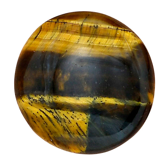 Blue Tiger Eye 22x22x6 mm Round Gemstone LS01326-17
