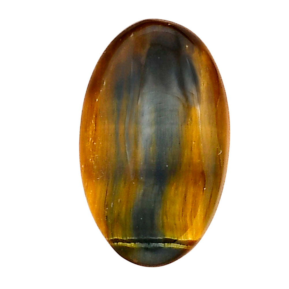 Blue Tiger Eye 22x13.3x5.5 mm Oval Gemstone LS01328-17