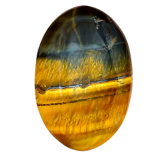Blue Tiger Eye 27.2x18.3x6 mm Oval Gemstone LS01334-17