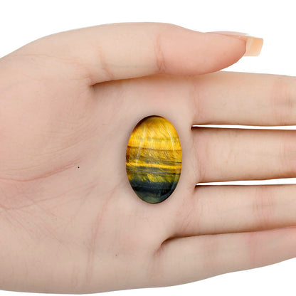 Blue Tiger Eye 29.36x18.5x5 mm Oval Gemstone LS01335-17