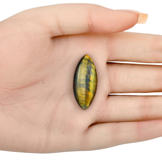 Blue Tiger Eye 33.15x14.5x6 mm Marquise Gemstone LS01337-17