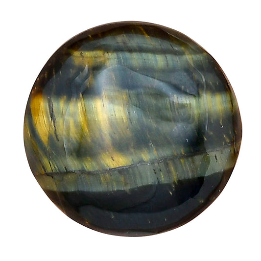 Blue Tiger Eye 25.75x25.75x6 mm Round Gemstone LS01350-17
