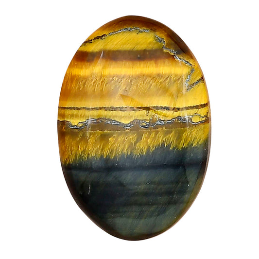 Blue Tiger Eye 31x21x5.5 mm Oval Gemstone LS01353-17