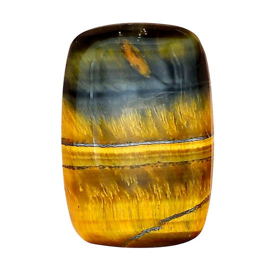 Blue Tiger Eye 27.3x18.5x6.5 mm Baguette Gemstone LS01355-17