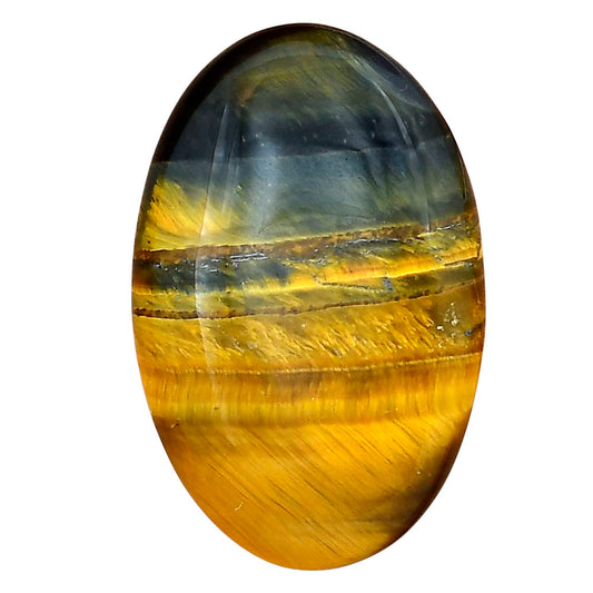 Blue Tiger Eye 35.2x22.75x6 mm Oval Gemstone LS01356-17