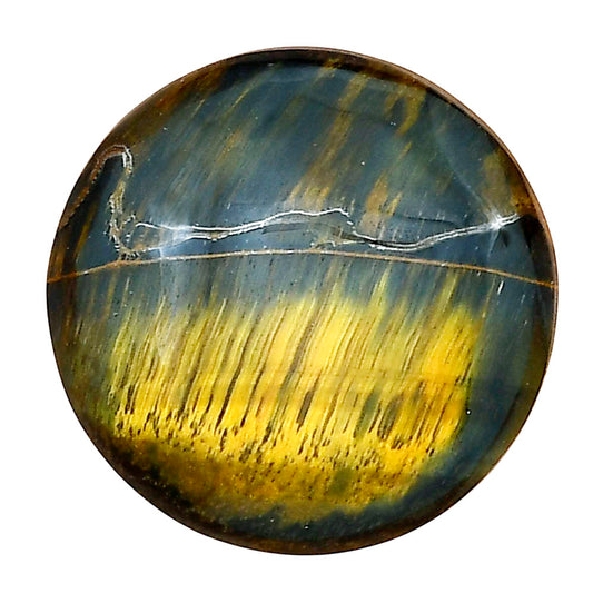 Blue Tiger Eye 24.8x24.8x5.7 mm Round Gemstone LS01357-17