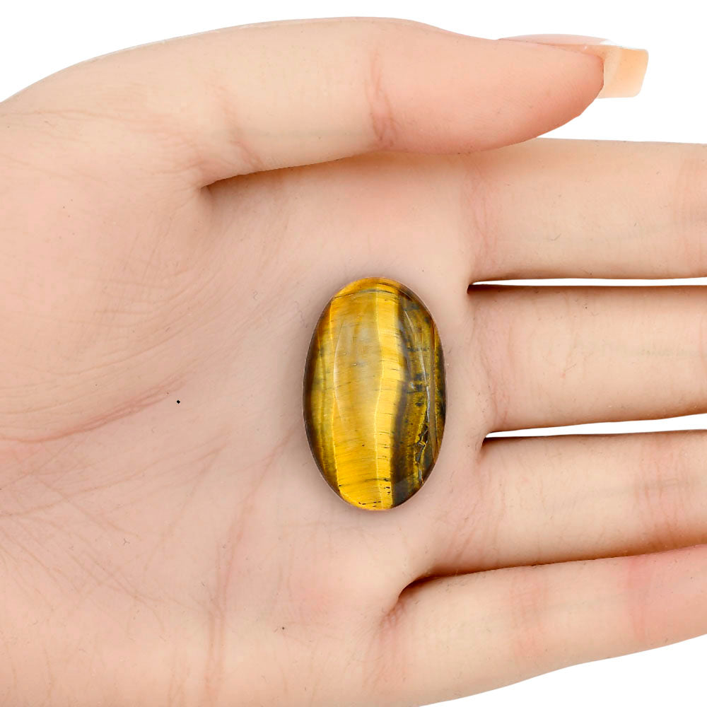 Blue Tiger Eye 29.65x18.3x6 mm Oval Gemstone LS01359-17