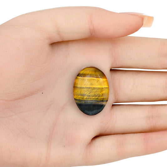 Blue Tiger Eye 27x20x5.5 mm Oval Gemstone LS01360-17