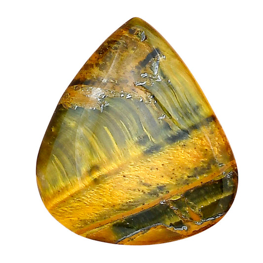 Blue Tiger Eye 27x24x5 mm Pear Gemstone LS01364-17