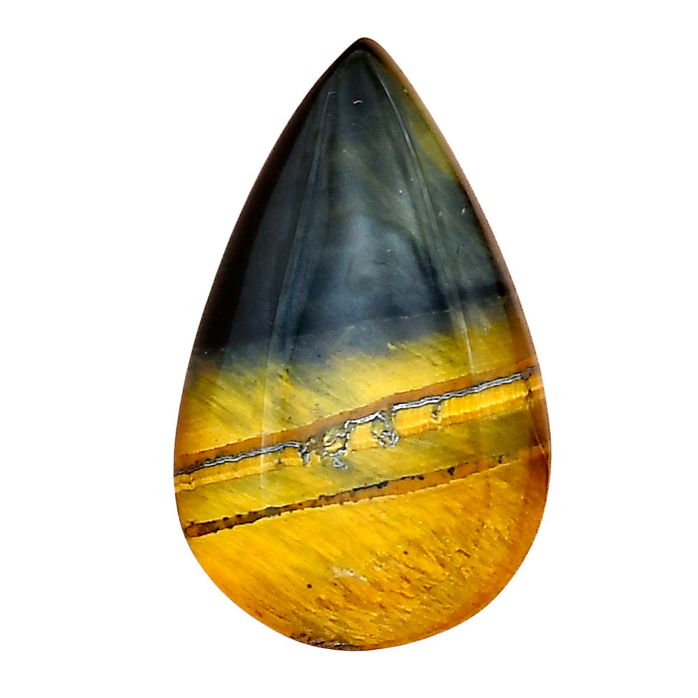 Blue Tiger Eye 28x17.3x5.5 mm Pear Gemstone LS01365-17
