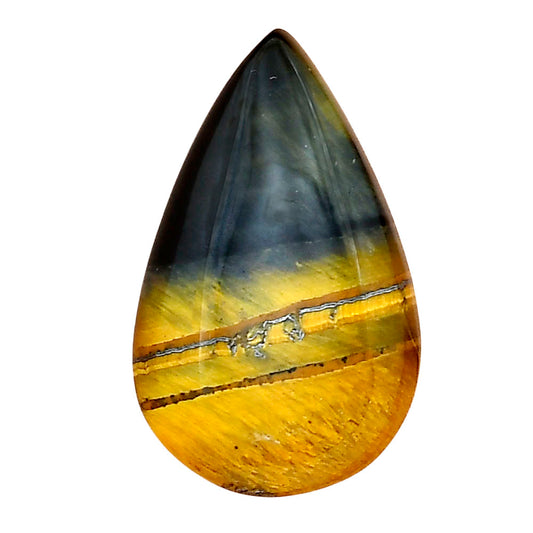 Blue Tiger Eye 28x17.3x5.5 mm Pear Gemstone LS01365-17