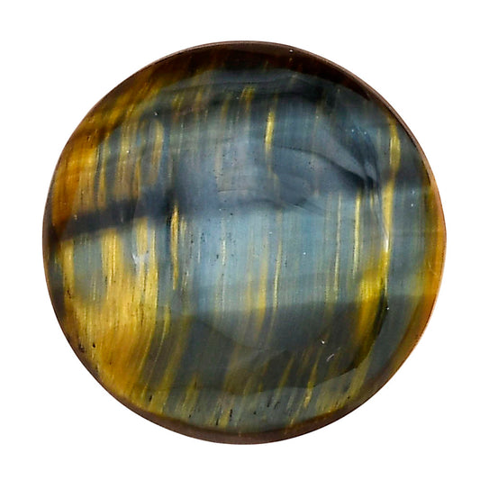 Blue Tiger Eye 24.8x24.8x6 mm Round Gemstone LS01367-17