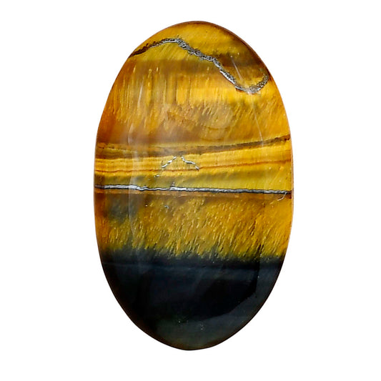 Blue Tiger Eye 31.5x19x5.5 mm Oval Gemstone LS01369-17