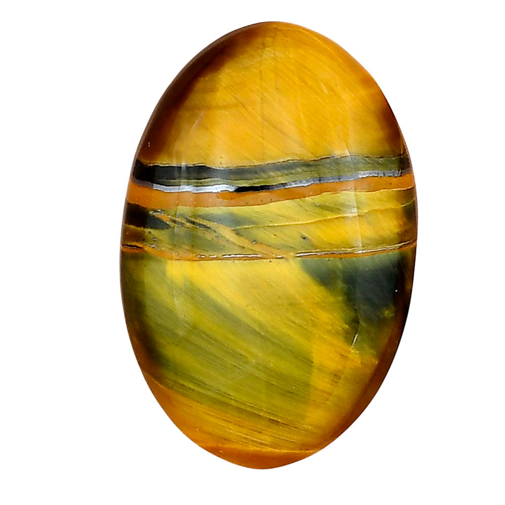 Blue Tiger Eye 29x19.2x6 mm Oval Gemstone LS01370-17