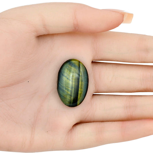 Blue Tiger Eye 29x19x6 mm Oval Gemstone LS01375-17