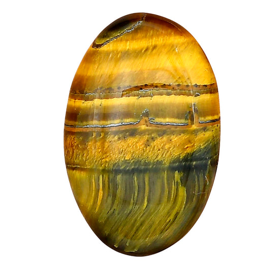 Blue Tiger Eye 31.6x20.3x6 mm Oval Gemstone LS01379-17