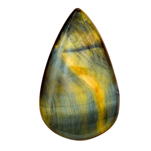 Blue Tiger Eye 36x22x6 mm Pear Gemstone LS01382-17