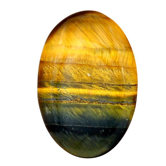 Blue Tiger Eye 32x21.65x4.5 mm Oval Gemstone LS01383-17