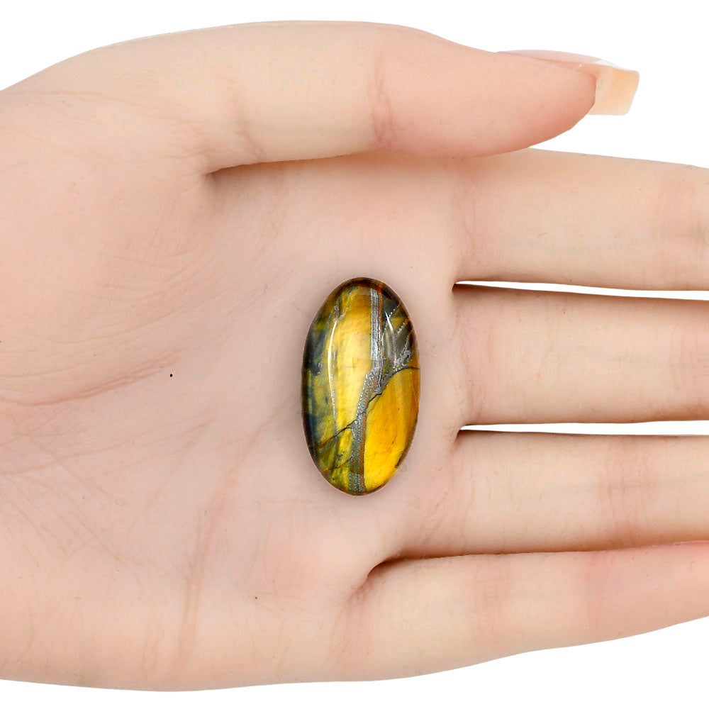 Blue Tiger Eye 29x16x6.5 mm Oval Gemstone LS01385-17